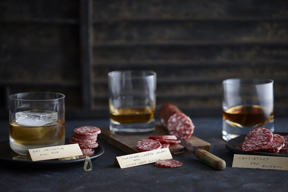 Salame and Whiskey Pairing - Volpi Foods