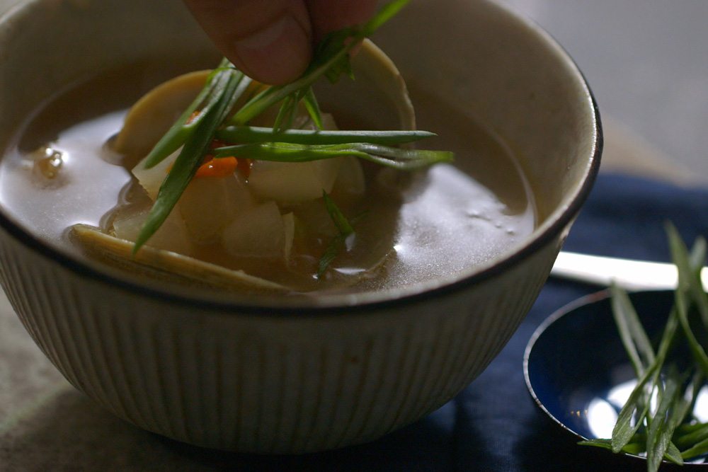 Clam and Daikon Radish Restorative Soup | Volpi Foods